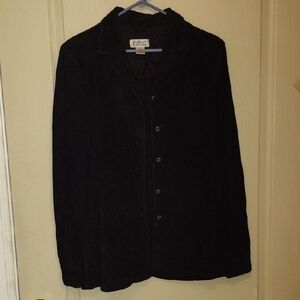 Style & Co. Black Leather Shirt